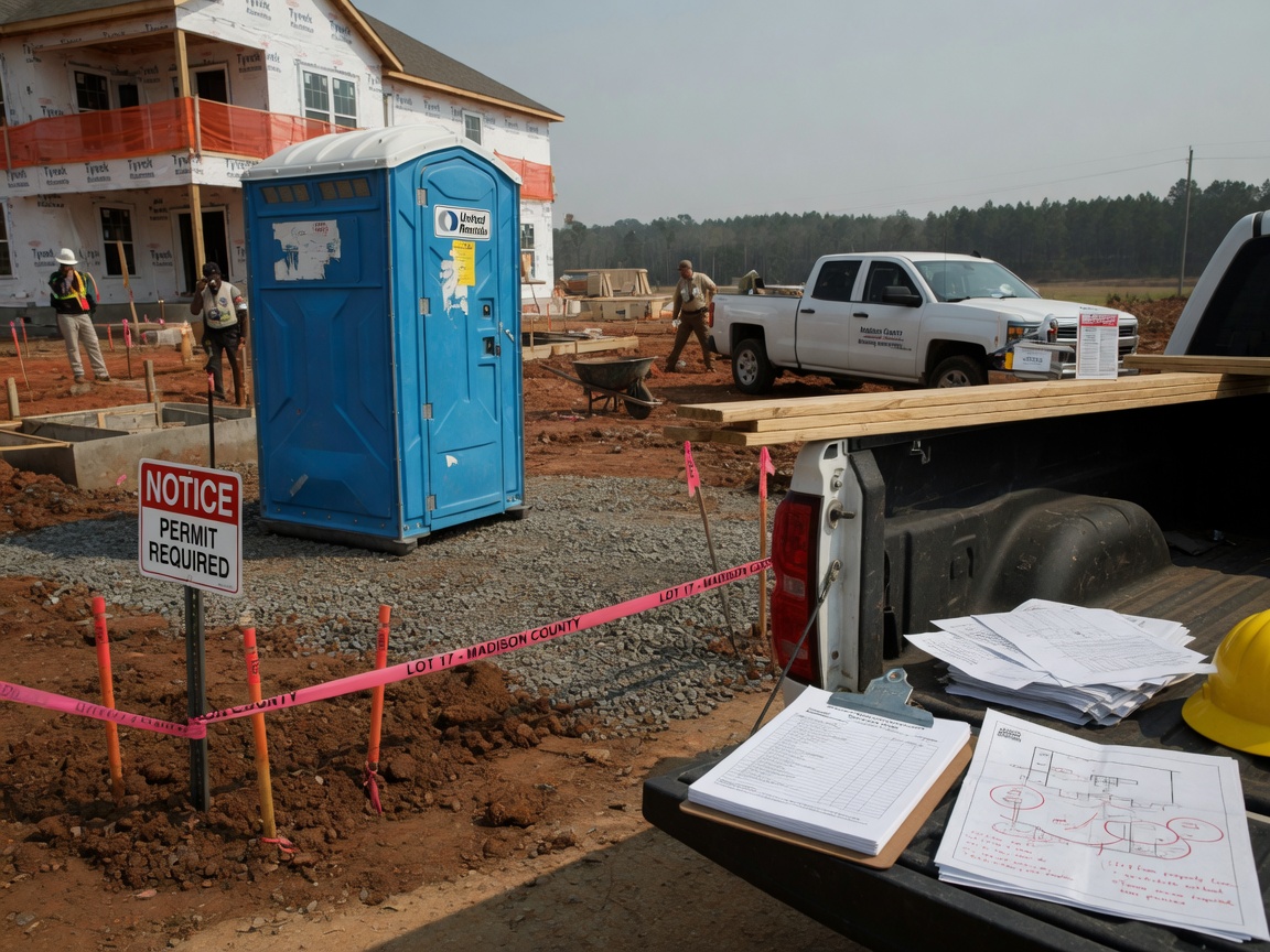 Permits and Site Requirements for Portable Toilets at Residential Construction Projects in Madison County