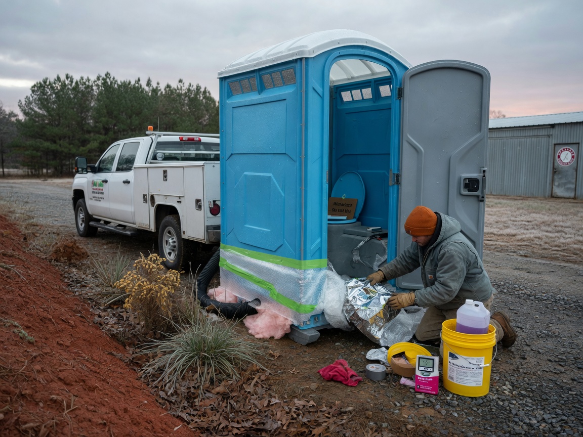 Winterizing Your Portable Restroom Units for Occasional Freezes in Alabama